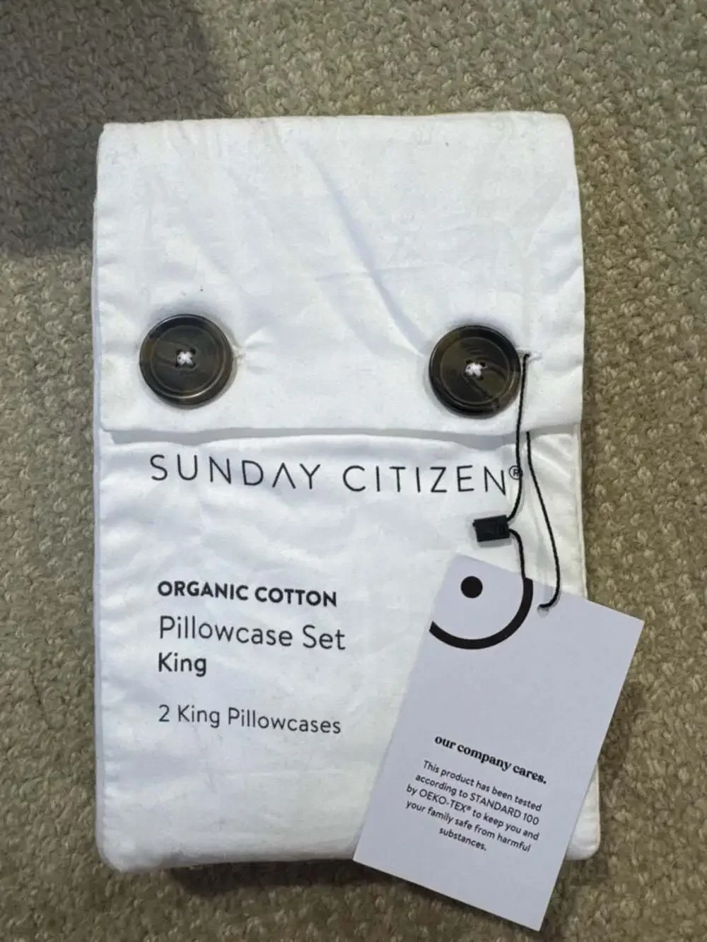 Sunday Citizen Organic Cotton King Pillowcase Set